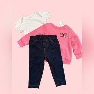 Baby Girls Pink Sweater Bundle 9mo